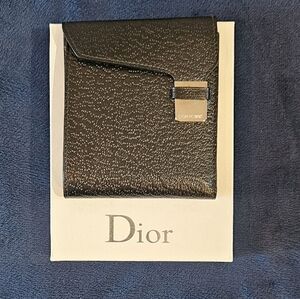 Dior Homme Black Leather Bifold Wallet In Original Pouch and Box